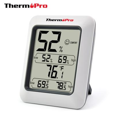 China Bath Thermometers ThermoPro TP50 Digital Wall Thermometer Warehouse Thermometer Hygrometer Weather Station for sale