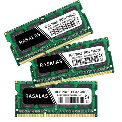 China Hot selling product Ra-8gb-pc3-12800s LAPTOP Memoria Ram Ddr 3 with long lifespan for sale