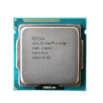 China Used Desktop Intel i7 3770K Quad Core LGA 1155 3.5GHz TDP 77W Desktop CPU for sale