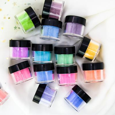 China New Arrival 10 Colors Nail Acrylic Luminous Dipping Powder Nail System for sale