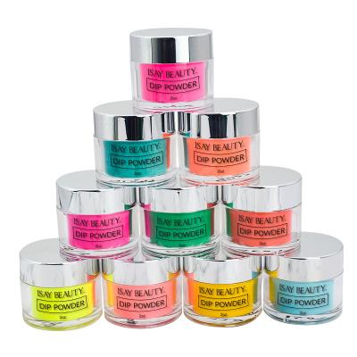 China Color dip powder no sanding stronger dip powder nail art system for nail salon for sale