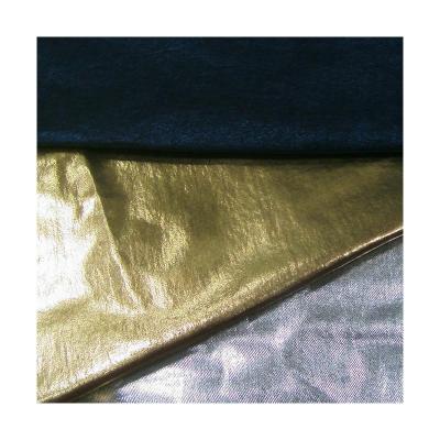 China New Design Breathable Glitter Good Quality Wholesales Foil Print Metallic Fabric For Dress for sale