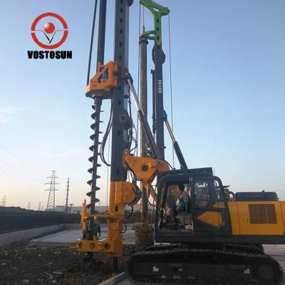 China VOSTOSUN KR125M Pile Foundation Full Building Material Hydraulic Pile Rig With Impact Hammer for sale