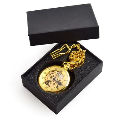 China Manual Winding Hollow Ancient Antique Retro Roman Pocket Mechanical Hand Watch for sale