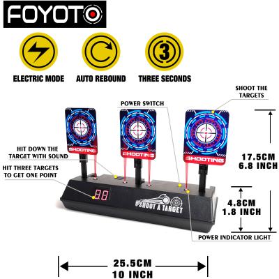 China Amazon Target Toy Automatic Return Electric Target Bomb Plastic Border Electronic Marking Shooting Soft Practice for sale