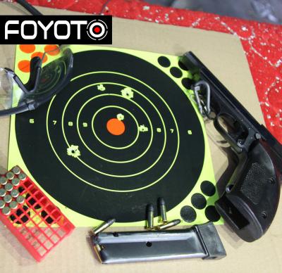 China Amazon Splatterburst Pneumatic Gun Airsoft Airsoft Air Soft Aims - Reactive 8x8 Inch Bullseye Shooting Target - Shots Burst Bright Fluorescent Yellow On Impact 8*8inch (20*20cm) for sale