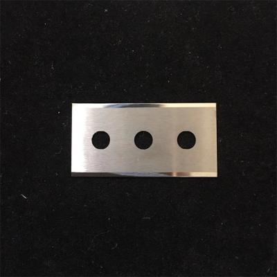 China Building Material Shops 43x22x0.2mm Tin Foil Cutting Cutter Three Holes Blades for sale