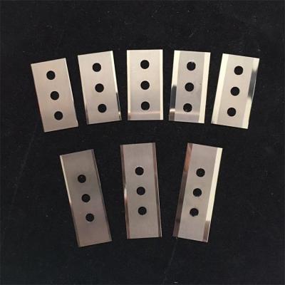 China Building Material Stores Double Edge Three Holes Flooring Knives Blades for sale