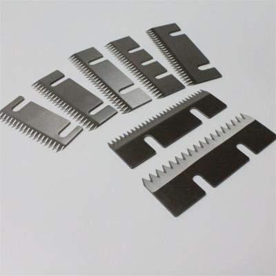 China Package Industry Serrated Knife Teeth Straight Saw Slitter Blade For Film Cutter Machine for sale