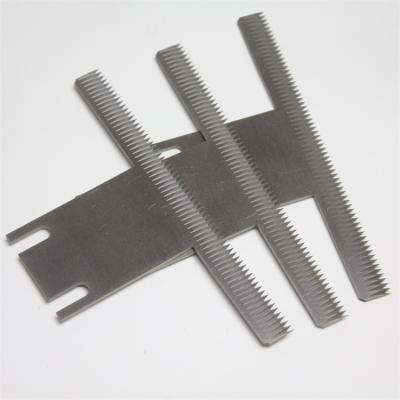 China Package Industry Durable Tooth Blades Edge Double Serrated Blade Knife For Packaging Machine for sale