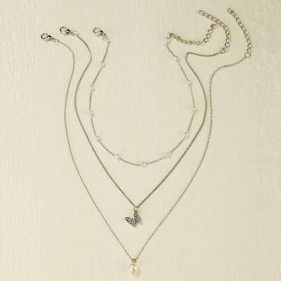 China Retro Gold Sliver Multi Layer Necklace For Women Shell Choker Necklaces And Pendants New Female Ocean Fashion Jewelry for sale