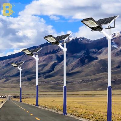 China ROUTE solar led street lights 200w 300w 400w waterproof energy saving human sensor IP65 all in one integrated led solar street for sale