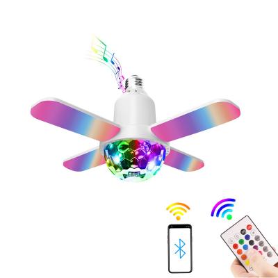 China Modern Wholesale Atmosphere Radio Blue Tooth RGB Music Lights Household E27 Colorful Bulb Light for sale