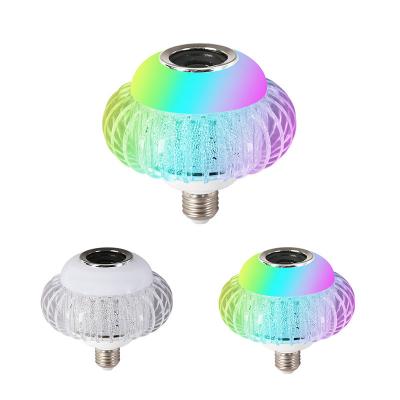 China Salon Manufacturers Wholesale Household E27 Blue Atmosphere Lights Wireless Music Tooth Plus RGB Colorful Bulb Light for sale