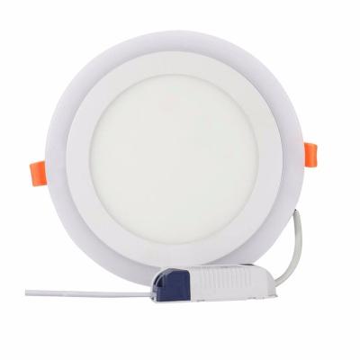 China Modern Ultra Thin LED Ceiling Lamp Panel Down Light 18W 12w 6W Double Color Decoration for sale