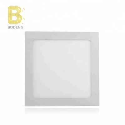 China Modern Wholesale Super Bright Led Panel Round 6W 9W 12W 18W , Square Recessed SMD Led Ceiling Panel Light for sale