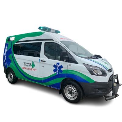 China ambulance 4 mini dolls 120 ICU Negative pressure Emergency ambulance with defibrillator and electrocardiograph ambulance for sale