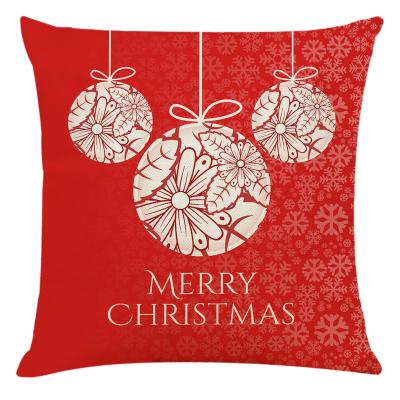 China Canvas Sofa Cushion Covers, Holiday Decorative Cotton Square Tile 18