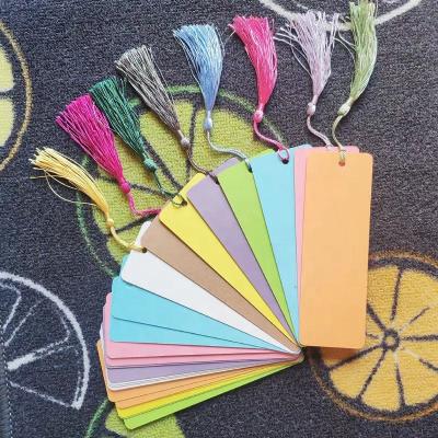 China Creative Colorful Paper Insurance Printing Tassels Pendant Bookmarks for sale