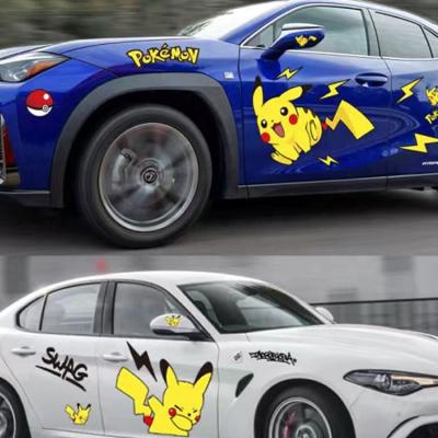 China Wholesale Anime Waterproof And UV Protection Vinyl Reflective Pikachu Stickers For Exterior Car Windows for sale