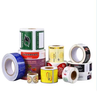 China Waterproof Vinyl Round Custom Printing Stickers Waterproof Roll Labels For Packaging for sale