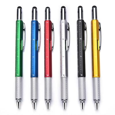 China Mut-function Pen 6 in 1 Multi Tool Multifunctional Stylus Pen with Screwdriver and Pointer Ballpointpen for sale