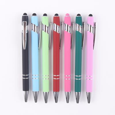 China office & School Pen Colorful Promotional Gift Custom Logo Pen Stylus Metal Touch Ballpoint park with promotional for sale