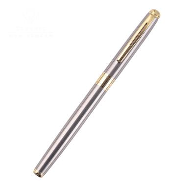 China 2021 High-end Metal High-end Advertising Metal Logo Fountain Pen Custom Signature Pen Student 2021 for sale