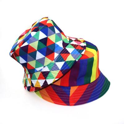 China Custom Logo Women's Picture Fashion Bucket Hat Beach Hat Beach Hat Printed Graphic Bucket Hat for sale