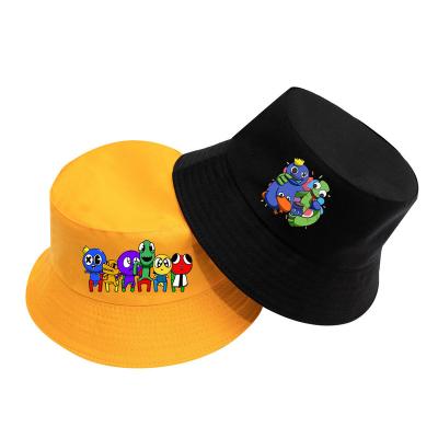 China Children's wide brim bucket hat children's cartoon fisherman's hat boys and girls' spring new image children's travel cute sunshade baby for sale