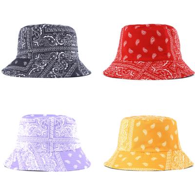 China Private wholesale designer large unisex patchwork unisex custom fashion hot thin bucket hat for sale