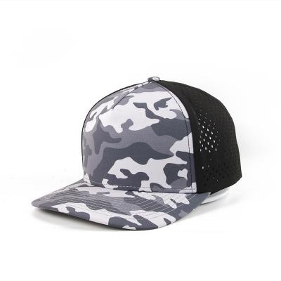 China Wholesale Custom High Quality COMMON Cool Hip Hop Suede Dad Hat 6 Panel Baseball Cap Laser Holes for sale