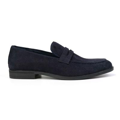 China Formal Design Classic Slip-On Round Men's Elegant Shoes Genuine Leather Office Shoes for sale