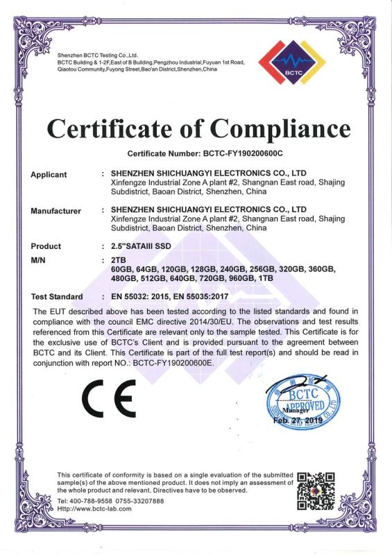 CE - Shenzhen Shichuangyi Electronics Co., Ltd.