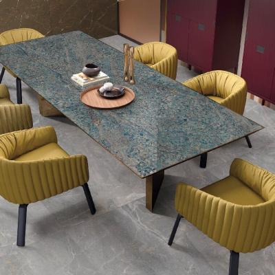 China Minimalist environmental protection marble background rock veneer high impact marble slabs for marble dining table for sale