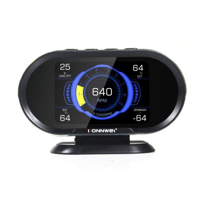 China Car Head Up Display HUD Gauge KW206 OBDII Code Reader And Auto Meter KW206 for sale