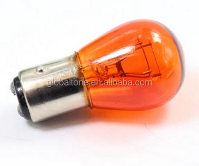 China Automotive Industry Halogen Motorcycle Bulb Auto Tail Bulb S25 12/24V 21W 15S Amber Auto Lamps for sale