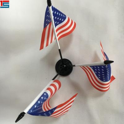 China Custom Printing Polyester Desktop Miniature Flag Table FLYING National Flag for sale