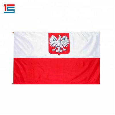 China Poland State Flag Eagle Flag China Suppliers Direct Sale FLYING Flag for sale