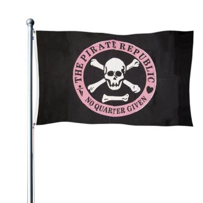 China Non Profit Organizations 3x5ft 100% Polyester Cheap Custom Flags The Pirate Republic Flag for sale