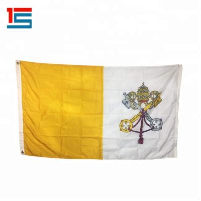 China Vatican City FLYING Papal Flag 2x3' for sale