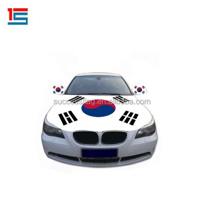 China FLYING Polyester Country Flag Fiber Car Vehicle Elastic Hood Cover Auto Engine Cover for sale