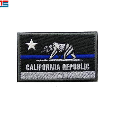 China Patches Cloth Badge Custom Embroidered California Republic Patch for sale