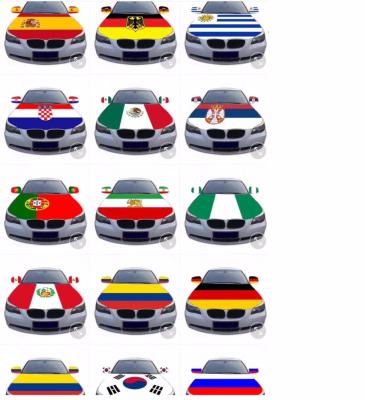 China Cheap Car Hood Cover Spandex Car Flag Engine Hood Cover for sale