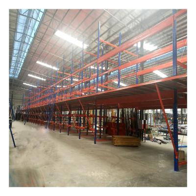 China Heavy Duty Combo Type Cantilever Rack Mezzanine Corrosion Protection Multi-tiers Mezzanine Floor System for sale