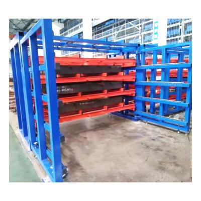 China Manual Type Steel Plate Storage Racking Steel Sheet Storage Corrosion Protection Drive Multi-Drawer Shelf for sale