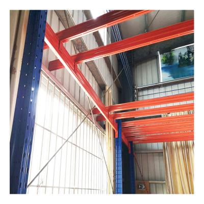 China Industrial Double Win Corrosion Protection Storage Racking Heavy Duty Warehouse Mezzanine Steel Floor Multilevel Racking for sale