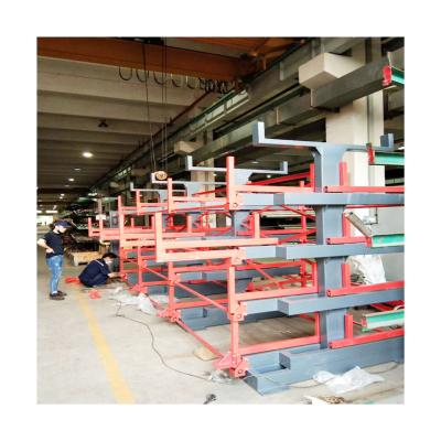 China Industrial Corrosion Protection System Heavy Duty Electrical Cantilever Rack For Steel Bar Storage for sale