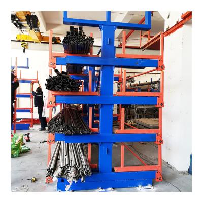 China Customizable Rack Square Manual Drive Storage Corrosion Protection Tube Telescopic Cantilever Rack for sale