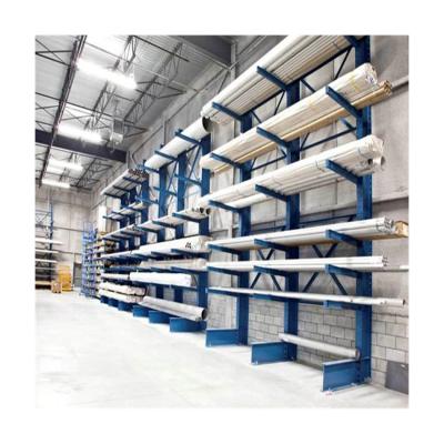 China Modern Goods Storage Customs Warehouse Corrosion Protection Style Double Sided Cantilever Shelves for sale